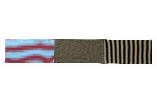 striped scarf beige/light blue